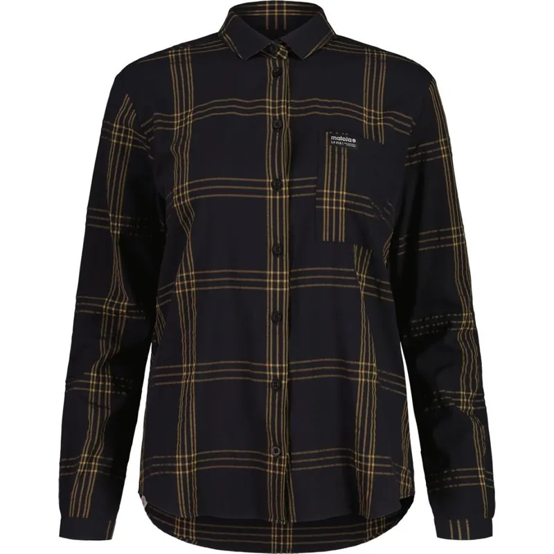Maloja LiebenerspitzeM. Mountain Shirt Damen - deep black multi 8862 Preiswert