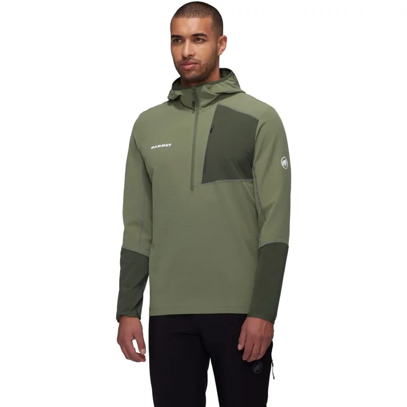Mammut Madris Light Half Zip Kapuzenpullover Herren - marsh-dark marsh Sale