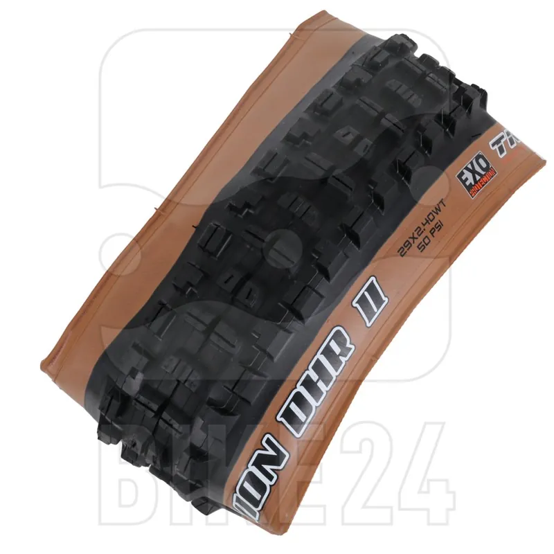 Finale Aktion Maxxis Minion DHR II Faltreifen - Dual EXO TR WT - 29x2.40" Tanwall
