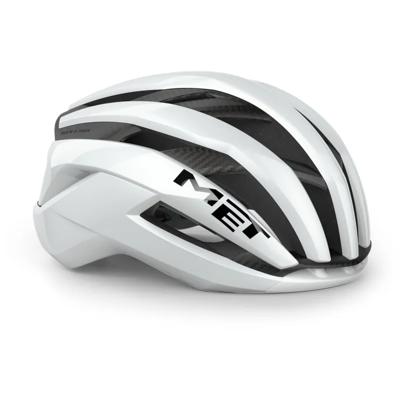 MET Trenta 3K Carbon Fahrradhelm - White/Glossy Mega-Angebot