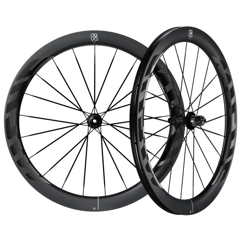Sale Miche Deva RD 52 Laufradsatz - 28" Carbon Tubeless Centerlock - 12x100mm 12x142mm - HG L - midnight black