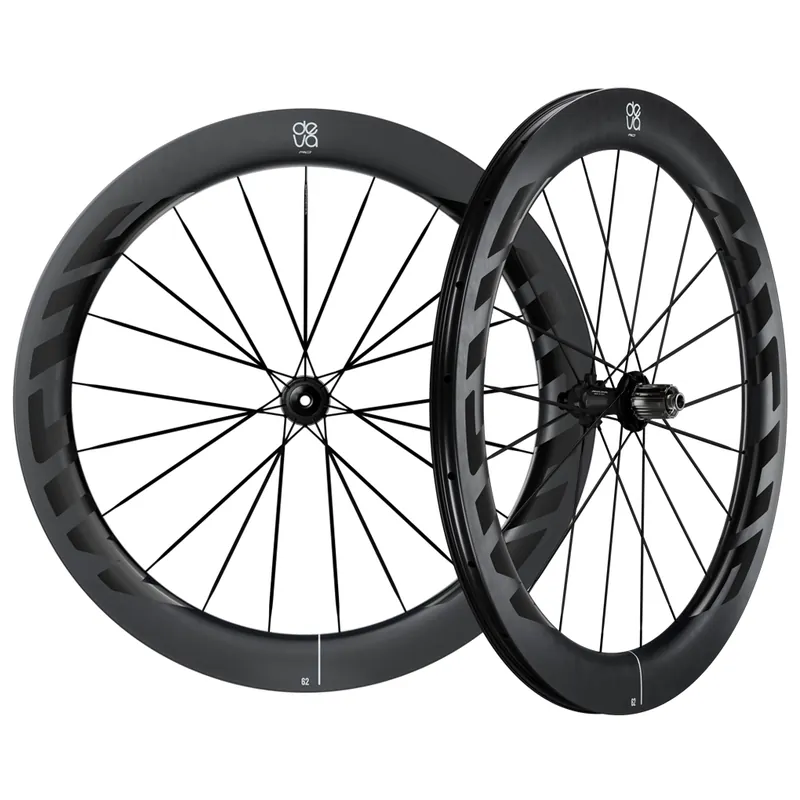 Miche Deva RD 62 Laufradsatz - 28" Carbon Tubeless Centerlock - 12x100mm 12x142mm - HG L - midnight black Günstig