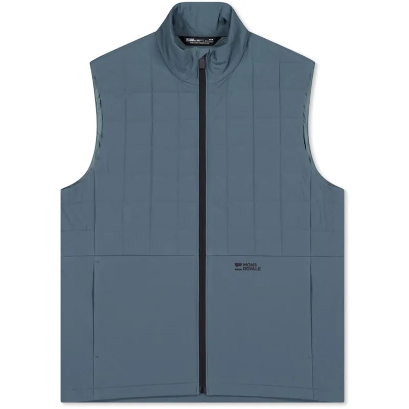 Mons Royale Canyon Merino Insulated Weste Herren - goblin blue Heißes Angebot