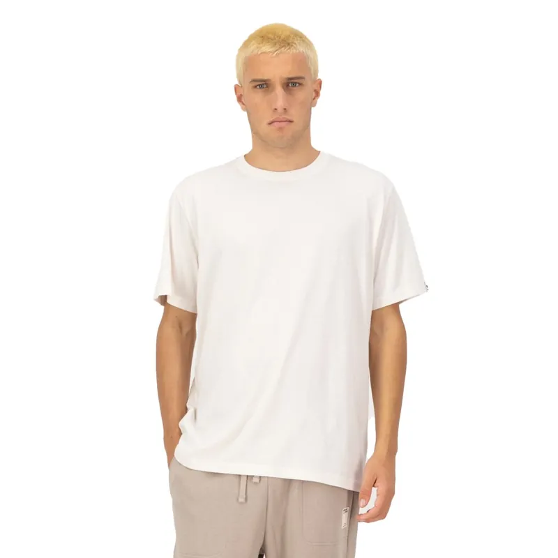 Zertifiziert Mons Royale Yonder Merino Organic Cotton T-Shirt Herren - vintage white