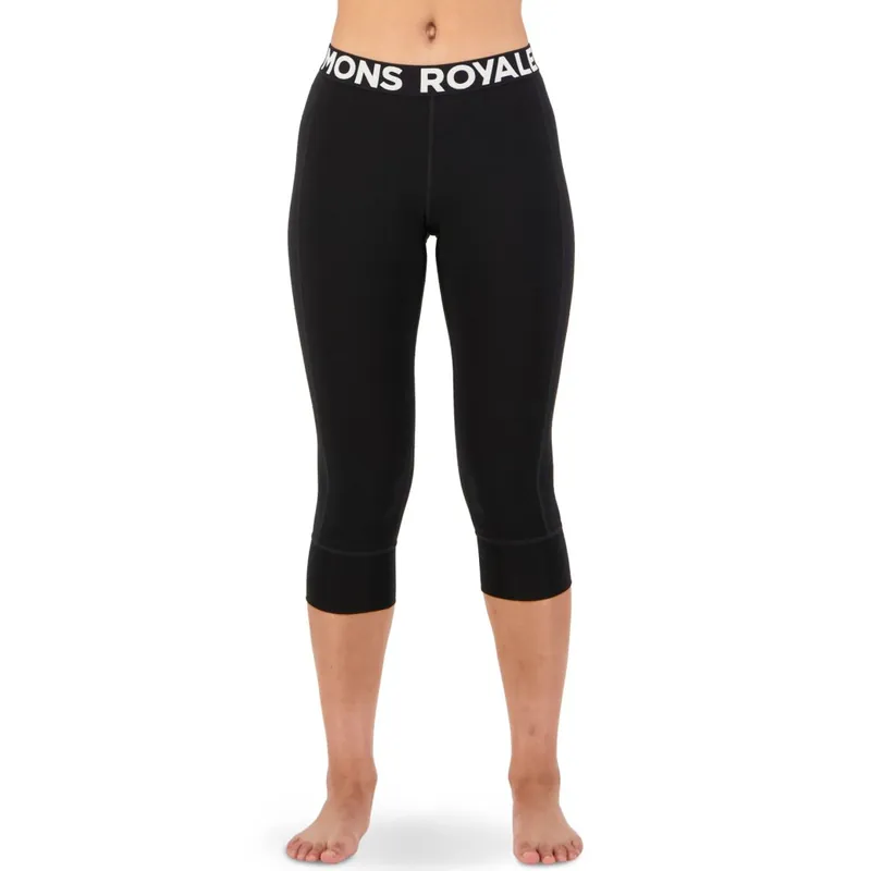 Mons Royale Cascade Merino 3/4 Unterhose Damen - schwarz Online Kaufen