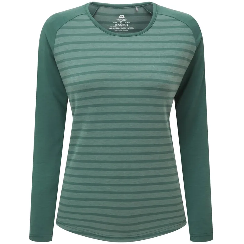 Neue Ware Mountain Equipment Redline Langarm-Shirt Damen ME-007396 - fern stripe/fern