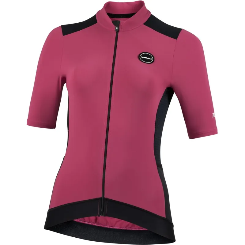 Nur Für Kurze Zeit Nalini Five Pockets Radtrikot Damen - black/red wine 4750