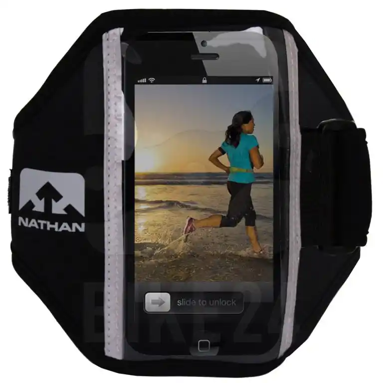 Nathan Sports Super 5k Smartphone Armband - Schwarz Ausverkauf