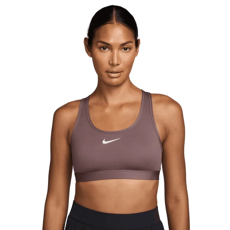 Nike Swoosh Gepolsterter Sport-BH mit mittlerem Halt Damen - tattoo/white DX6821-502 Heißes Angebot