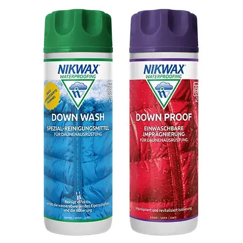 Aktuell Nikwax Down Wash Direct Daunenwaschmittel + Downproof Imprägnierung Set 2 x 300 ml