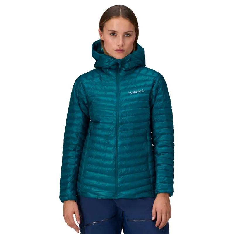 Norrona trollveggen superlight down800 Daunenjacke mit Kapuze Damen - Everglade Direkt Vom Hersteller