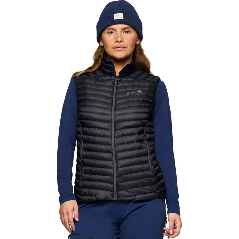 Norrona trollveggen down800 Super Light Daunenweste Damen - Caviar Black Nur Heute
