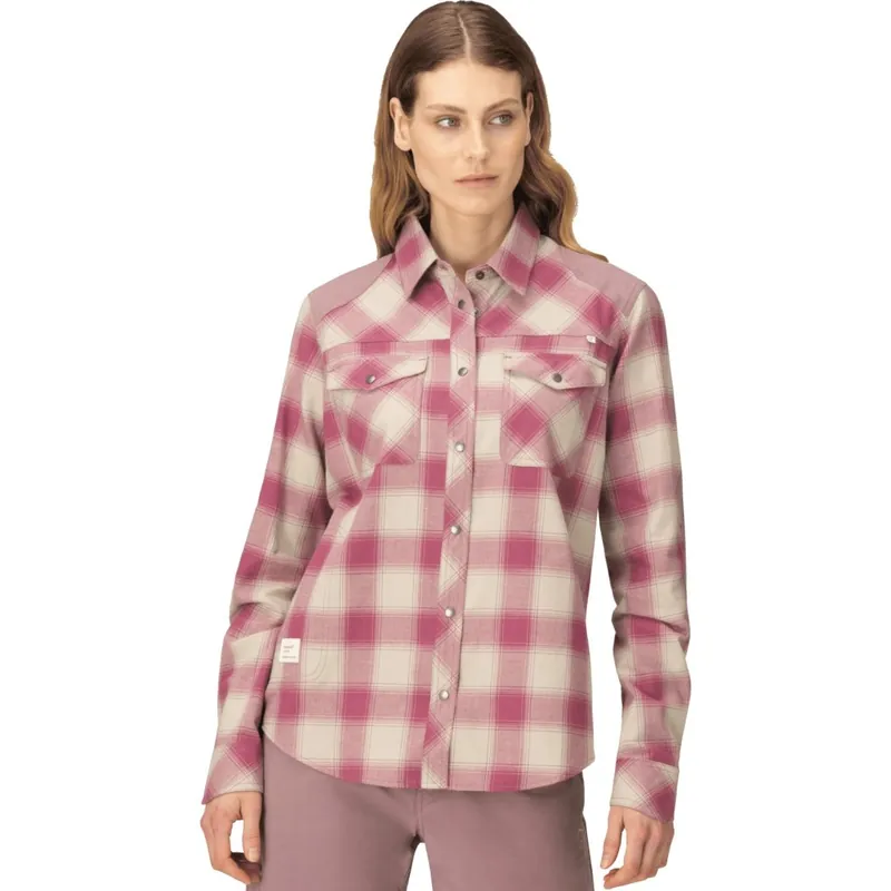 Echt Norrona femund Flanellhemd Damen - Grape Shake