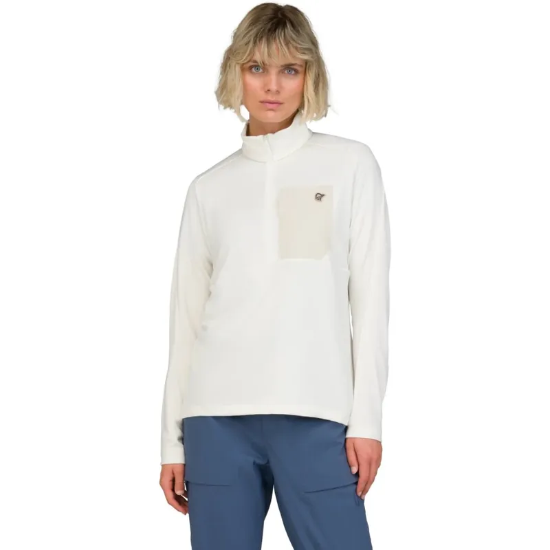 Finale Aktion Norrona femund warm1 Half-Zip Shirt Damen - Snow White