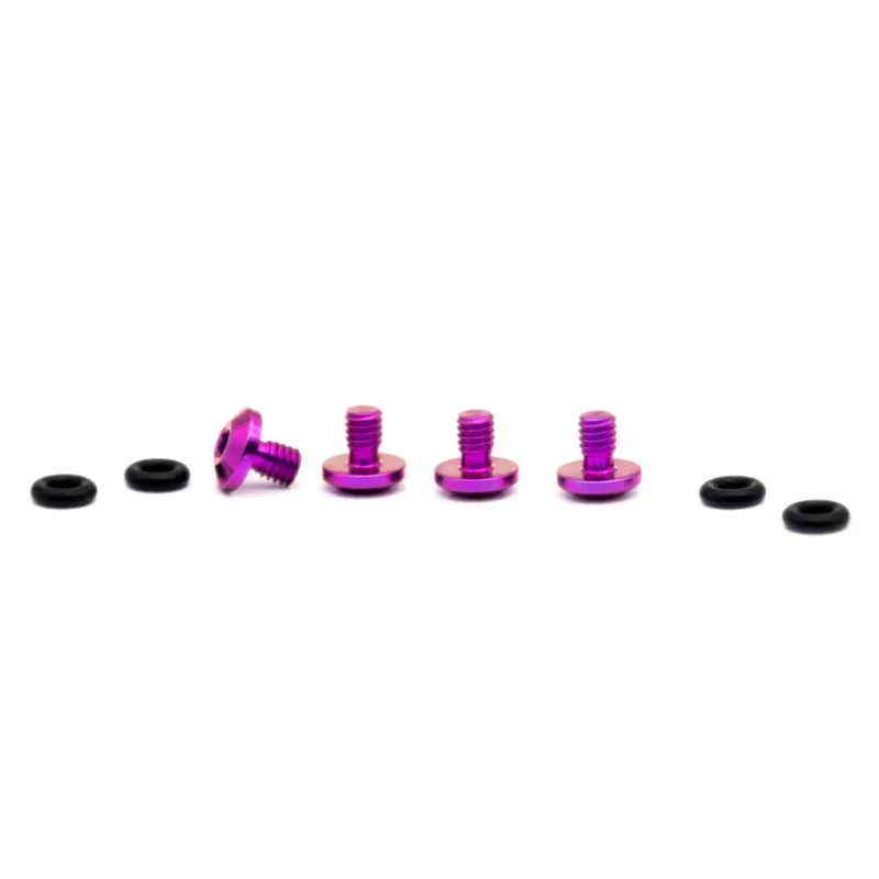 Neu OAK Components Entlüftungsschrauben Set - Titan SRAM Bleedport Mineralöl 4 Stück - lila