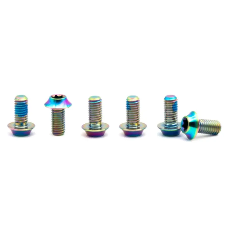 OAK Components Schrauben-Set Bremsscheibe - Titan M5x10 6 Stück - oilslick Top-Seller