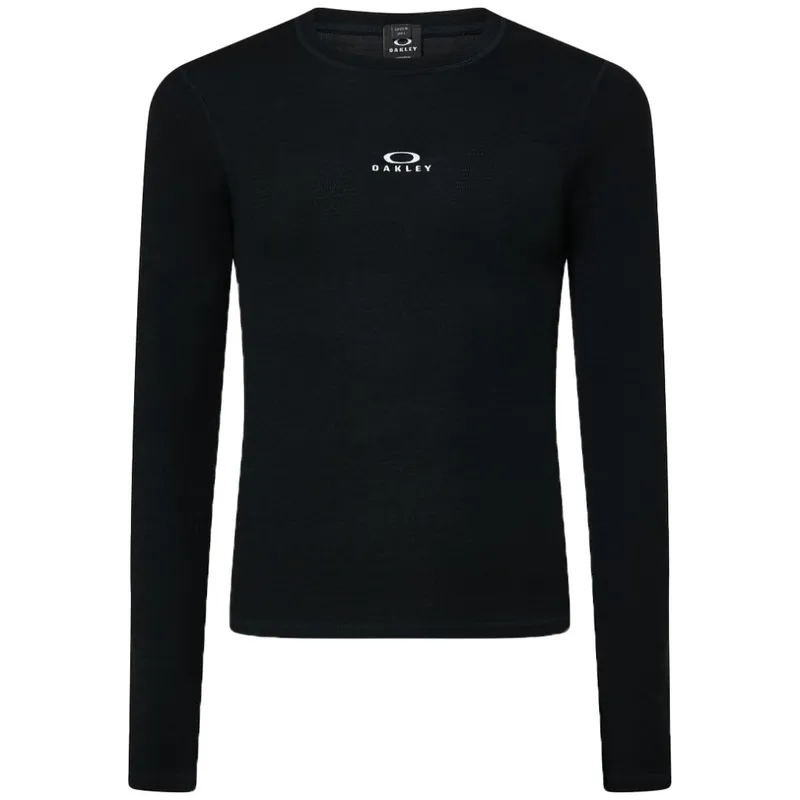 Zertifiziert Oakley Endurance Merino Langarm-Unterhemd Herren - Blackout