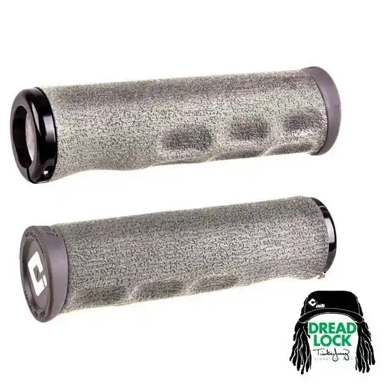 Heißes Angebot ODI F-1 Series Tinker Juarez Dread Lock-On V2.1 MTB Griffe - grau