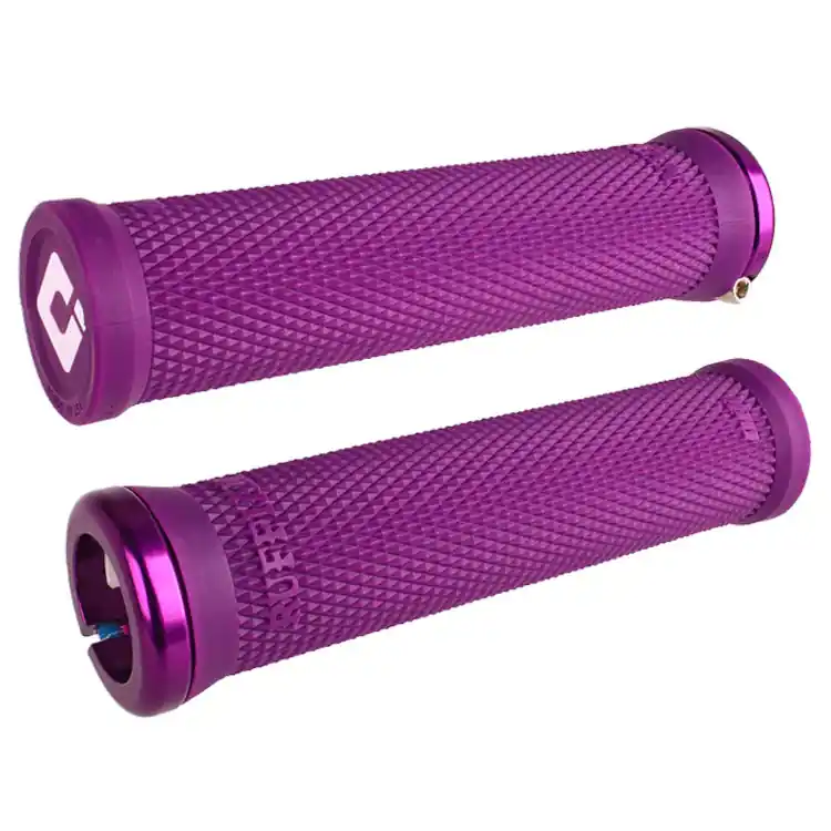 Zertifiziert ODI Ruffian Lenkergriffe - BMX Lock-On V2.1 135mm - violett