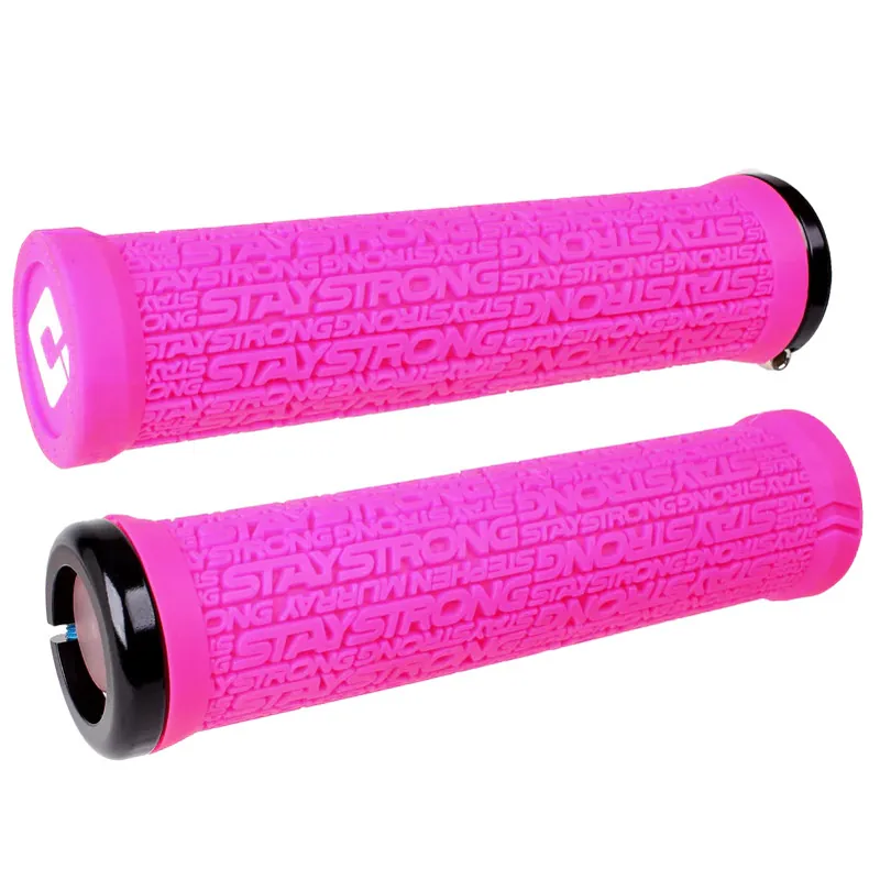 ODI Stay Strong Reactiv V2.1 - Lock-On Griffe 135mm - rosa/schwarz Echt