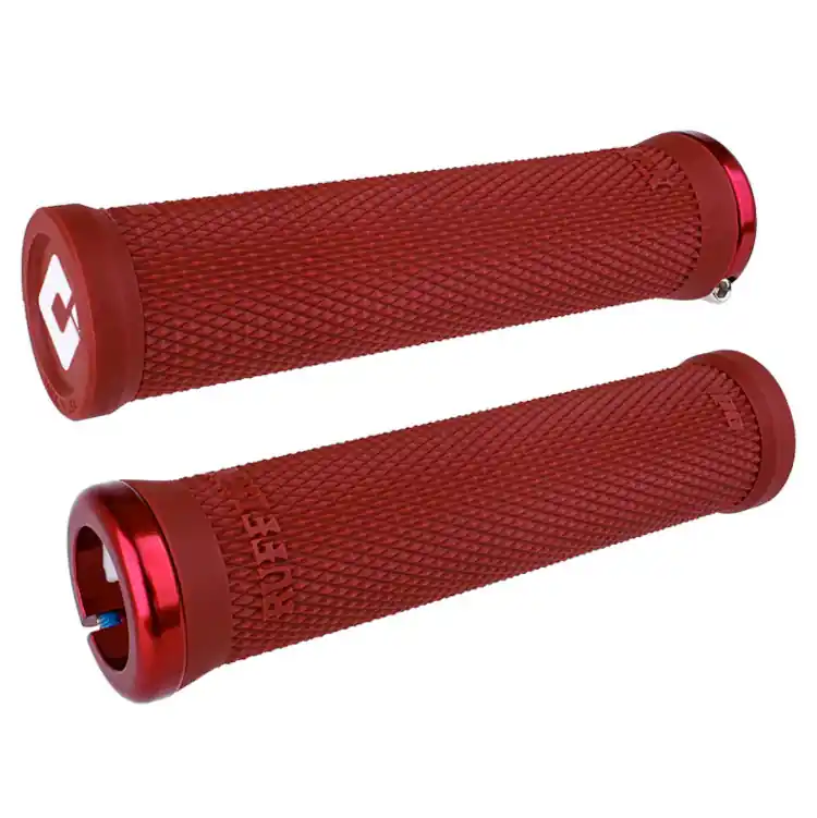 Markenprodukt ODI Ruffian Lenkergriffe - BMX Lock-On V2.1 135mm - rot