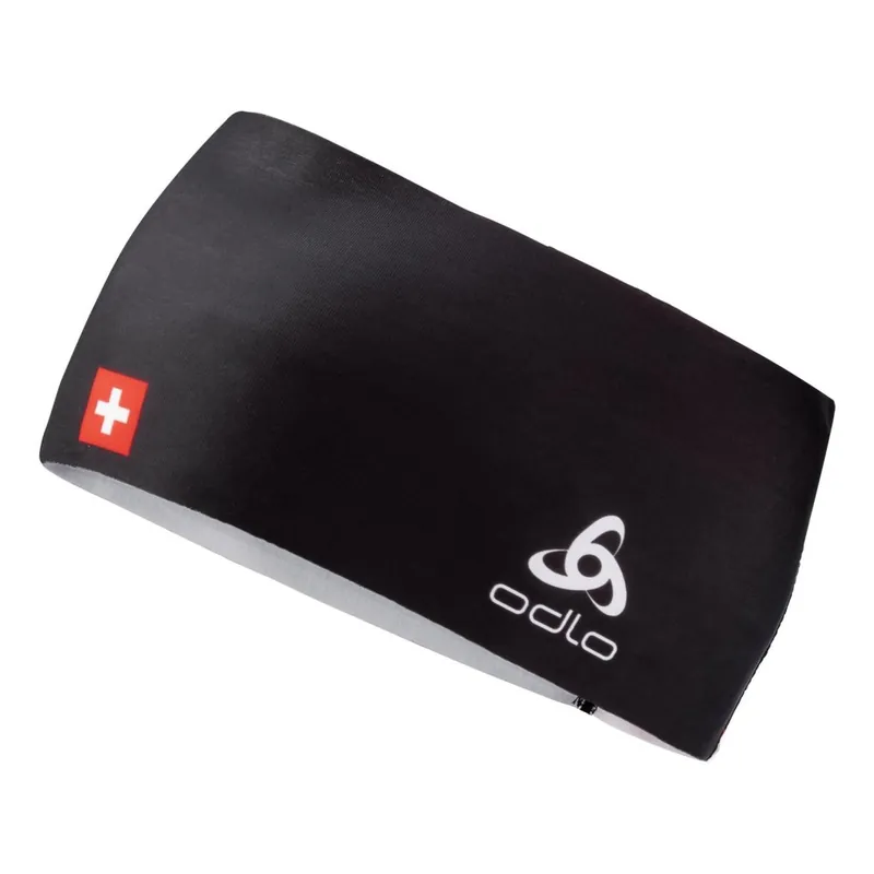 Garantierte Lieferung Odlo Competition Fan Warm Stirnband - Swissski black