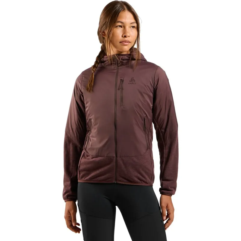 Odlo Ascent Isolierte Hybridjacke mit Wolle Damen - fudge Finale Aktion