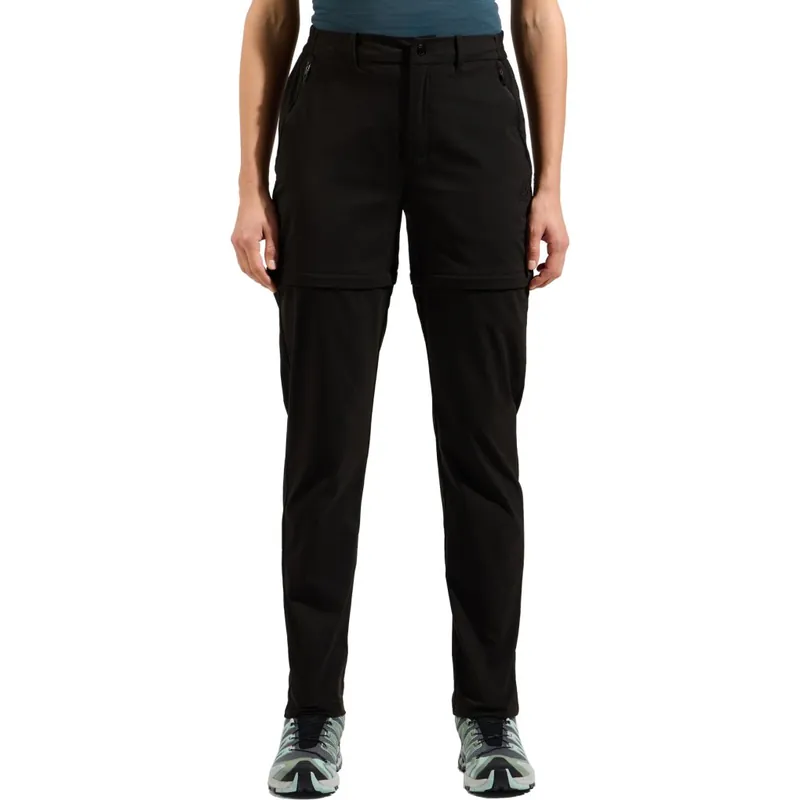 Odlo Ascent Light Zip-Off-Wanderhose Damen - schwarz Finale Aktion