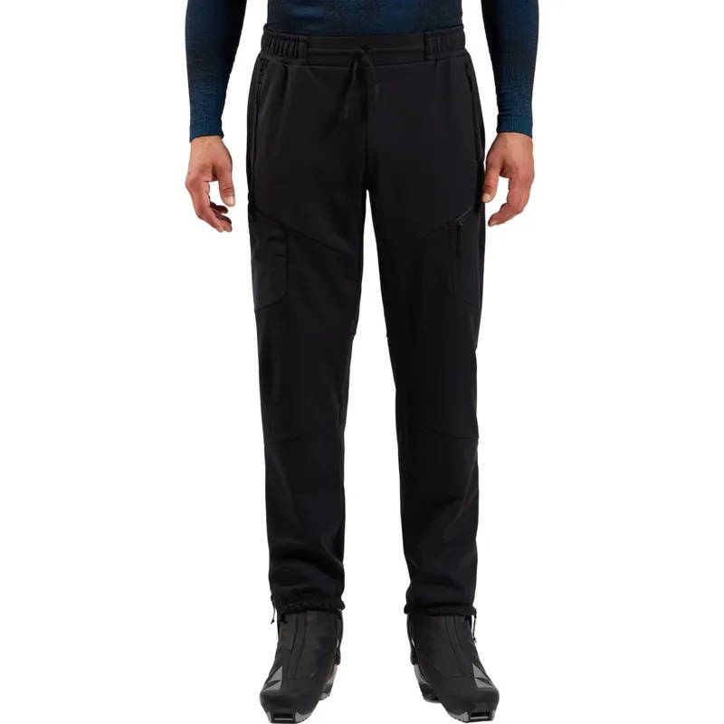 Odlo Zeroweight X-Warm Winddichte Langlaufhose Herren - schwarz Billig