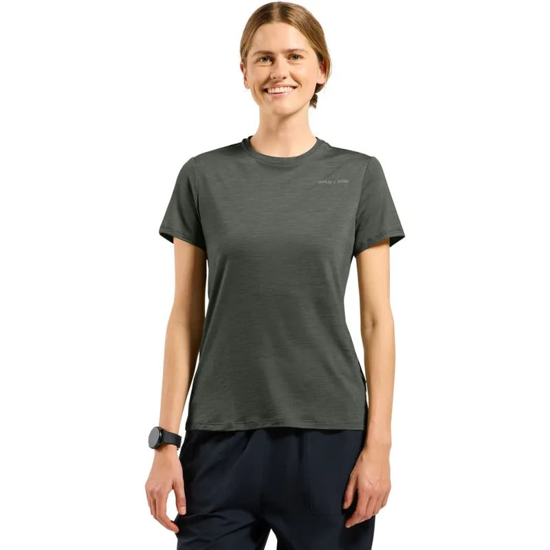 Odlo x POW Collective Voices Merino-Blend T-Shirt Damen - urban chic melange Jetzt Bestellen