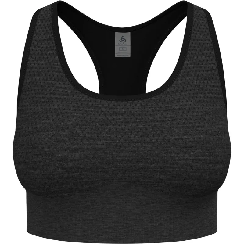 Odlo Seamless Medium-Support Sport-BH Damen - black melange Saisonangebot