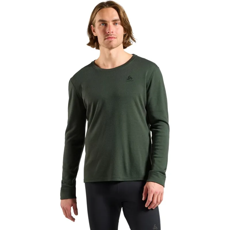Odlo Natural Merino 260 Crew Neck Langarm-Unterhemd Herren - urban chic Solange Der Vorrat Reicht