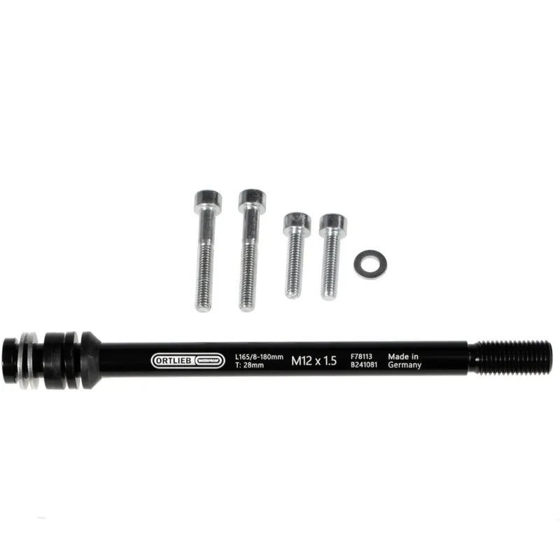 Solange Der Vorrat Reicht ORTLIEB Thru Axle M6-Connector Adapter Steckachse - M12x1.5 - 165/8-180mm