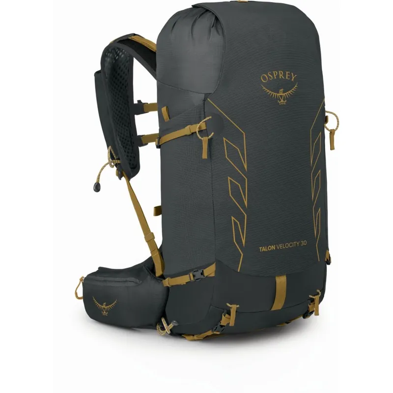 Bestpreis Osprey Talon Velocity 30 Rucksack - S/M - Dark Charcoal/Tumbleweed Yellow