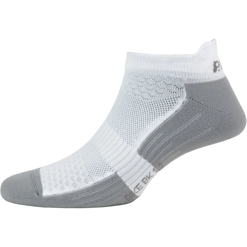 P.A.C. Original BK 1.2 Bike Footie Zip Socken Herren - White/Grey Must-Have