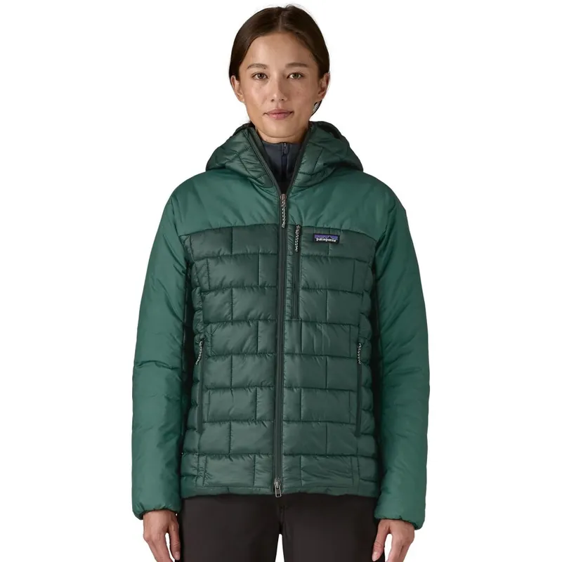 Preisreduziert Patagonia Hi-Loft Nano Puff Hoody Jacke Damen - Cascade Green