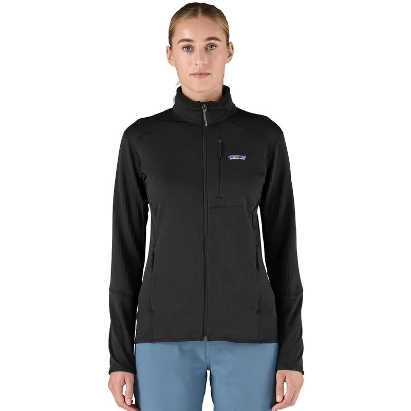 Patagonia R1 Hybrid Fleecejacke Damen - Schwarz Echt