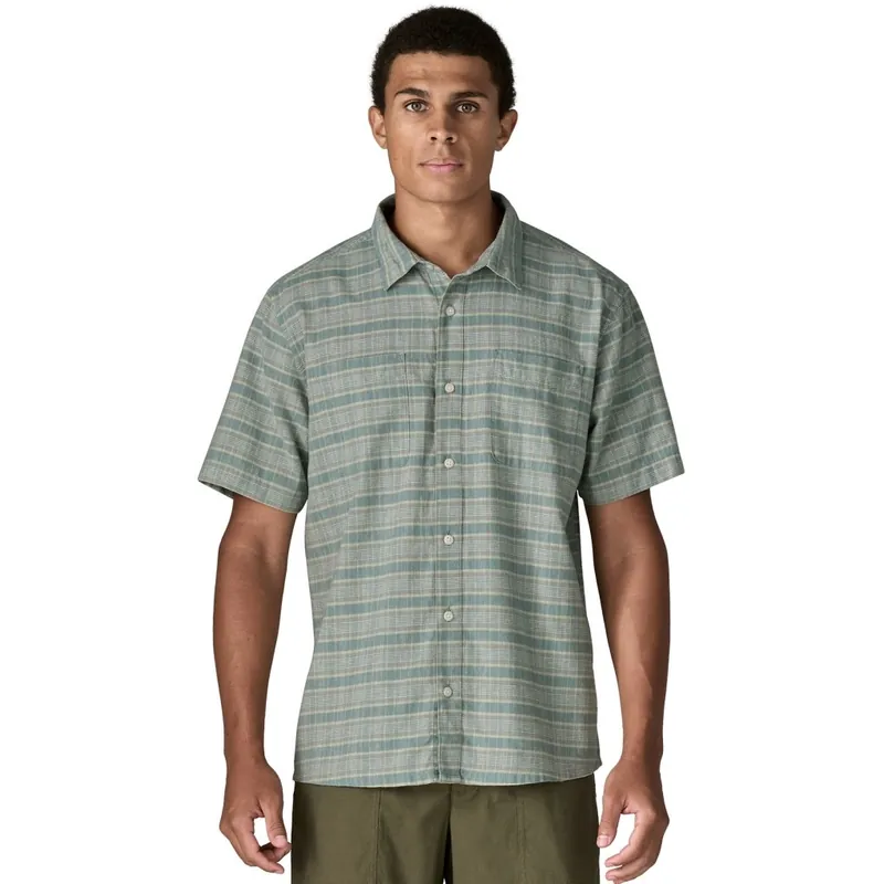 Patagonia Back Step Kurzarmhemd Herren - Stroll Blue Sage Direkt Vom Hersteller