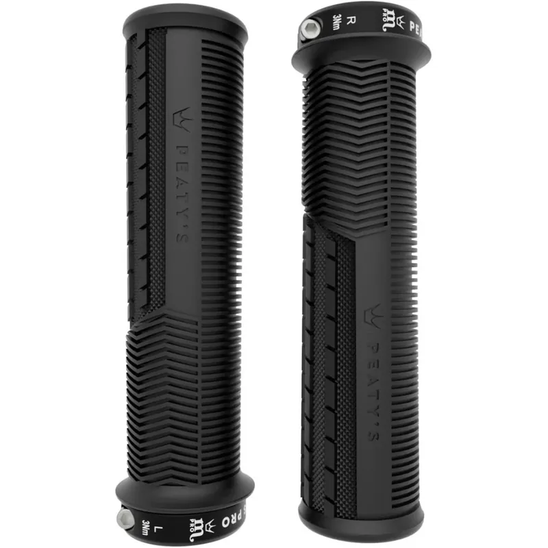 Peaty‘s Monarch Pro Grips Mushroom Thin Lenkergriffe - Schwarz Geprüft