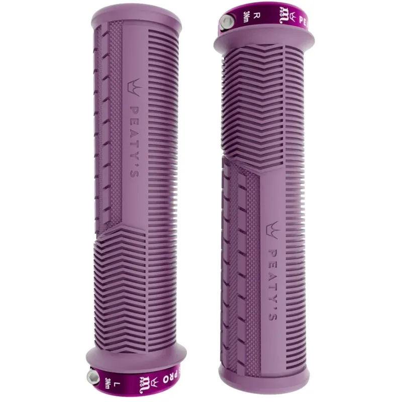 Highlight Peaty‘s Monarch Pro Grips Mushroom Thin Lenkergriffe - Plum Purple