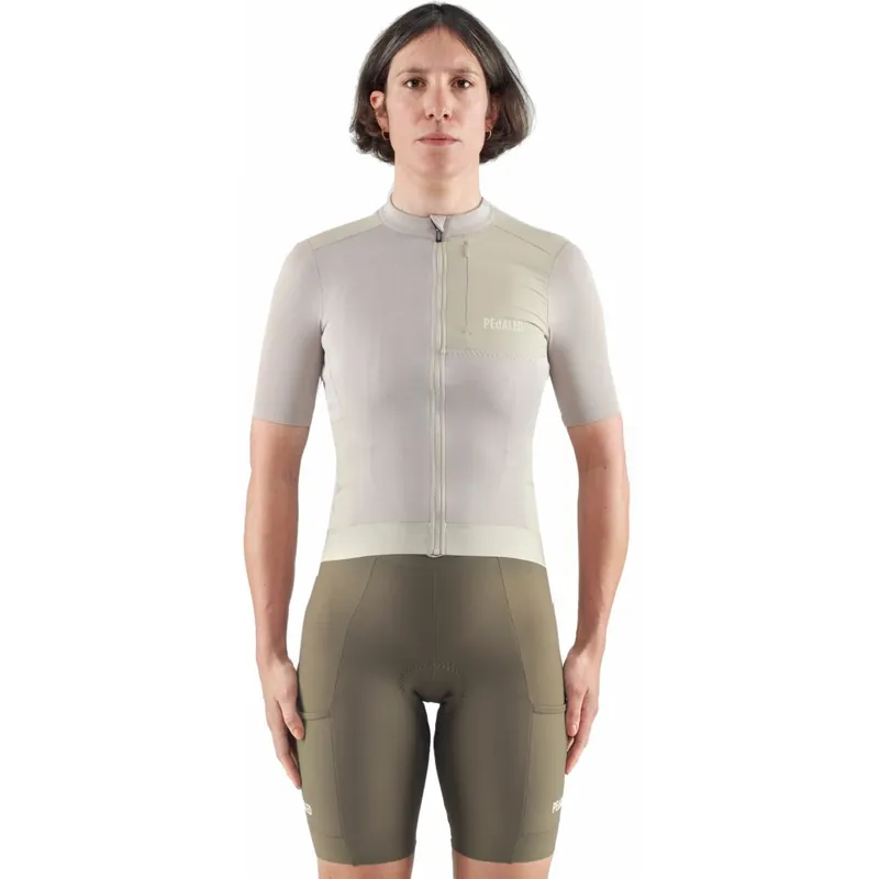 PEdALED Odyssey Merino Kurzarmtrikot Damen - Beige W5SMJOD Sonderaktion