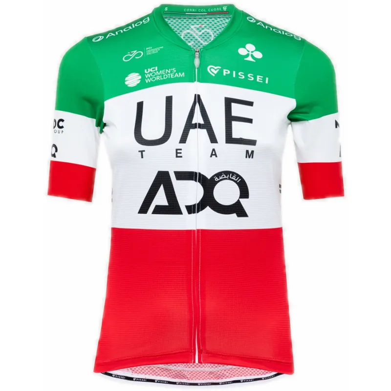 PISSEI Replica UAE Team ADQ Elisa Longo Borghini Kurzarmtrikot Damen - ITA 26 Schnäppchen