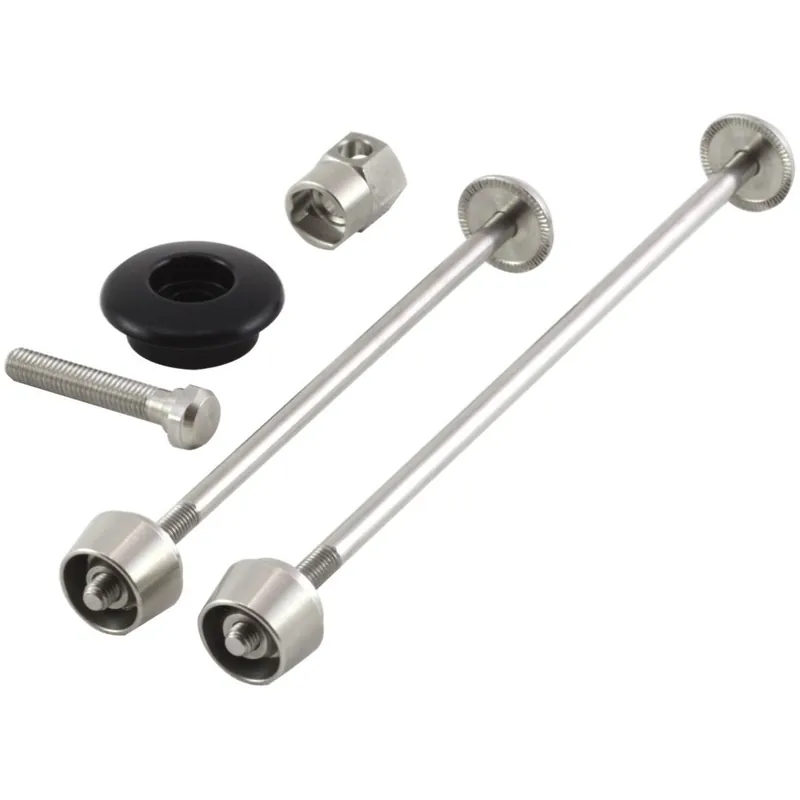 Pitlock Set 03/GA Sicherungsset VR + HR + Ahead - silber / Plug schwarz Direkt Vom Hersteller