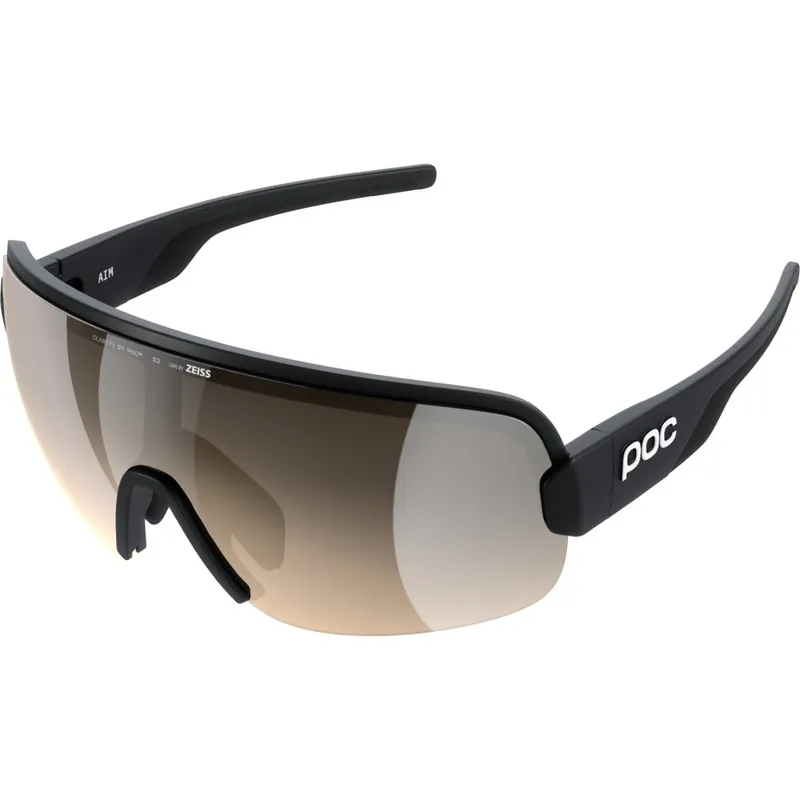 POC Aim Brille - Uranium Black - Clarity Trail/Partly Sunny Silver Highlight
