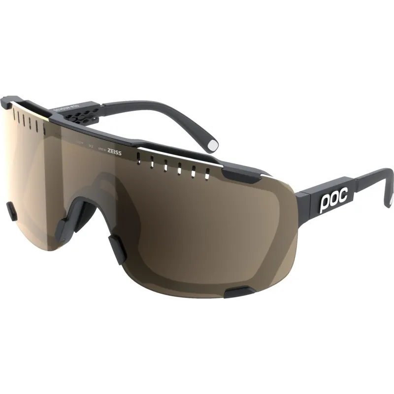 Günstig POC Devour Mid Brille - Uranium Black - Clarity Trail/Partly Sunny Silver Clear