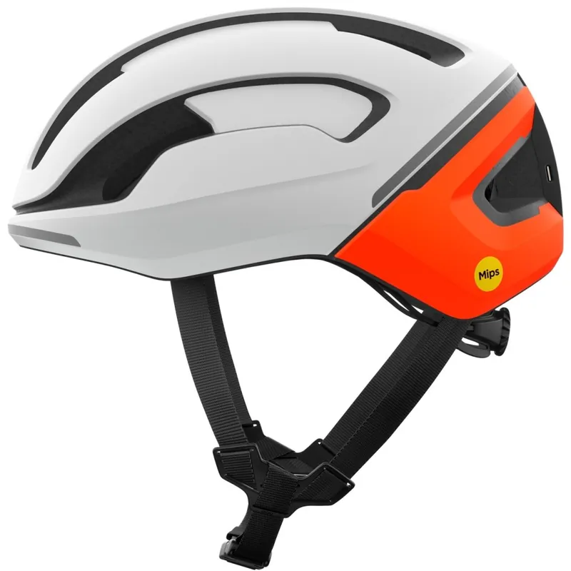 Jetzt Kaufen POC Omne Beacon MIPS Helm - 8834 Hydrogen White/Fluorescent Orange Matt