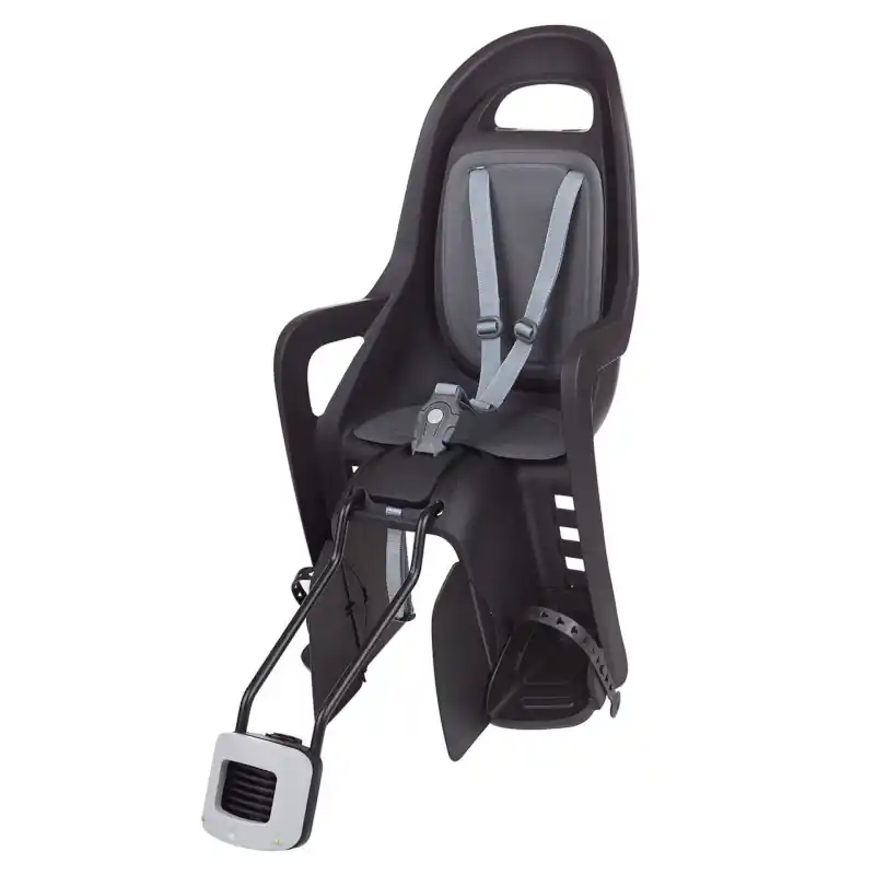 Polisport Groovy Maxi FF 29" Fahrradkindersitz für Rahmenmontage - schwarz/dunkelgrau Expressversand