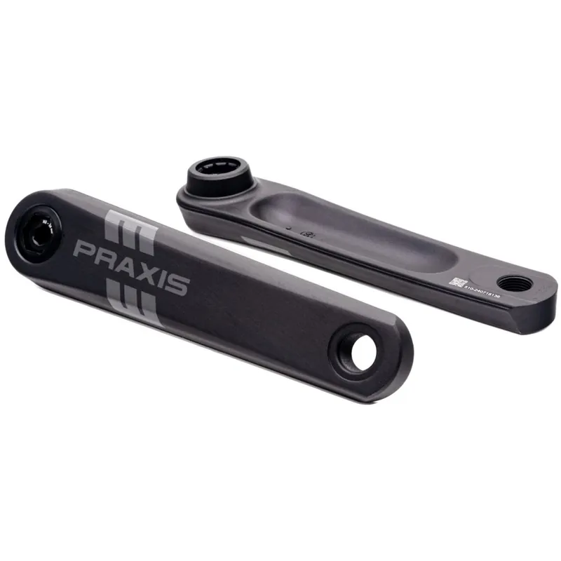 Neu Im Sortiment Praxis Works eCrank Aluminium Kurbelarme Type3 - Brose/TQ/Fazua R50 - black
