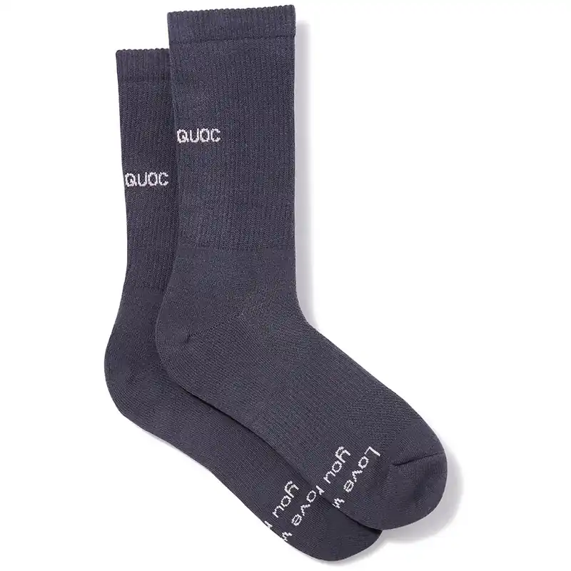 Markenware QUOC All Road Fahrradsocken - charcoal