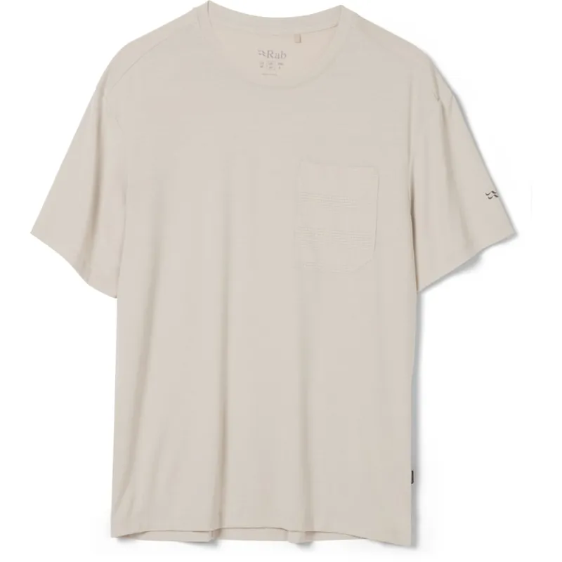Heißes Angebot Rab Rivelin Pocket T-Shirt Herren - pebble